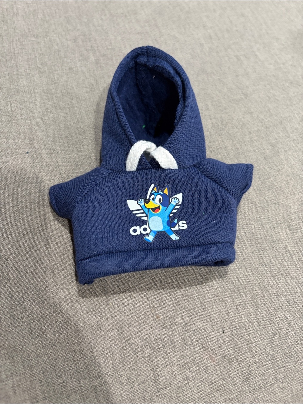 Labubu or Small Doll Adidas Bluey Navy Blue Hoodie